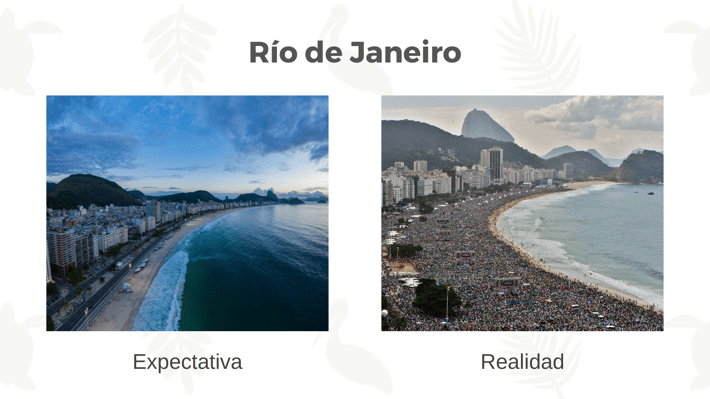 Expectativa y realidad de Río de Janeriro