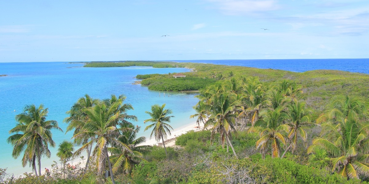 Panoramic view of Isla Contoy