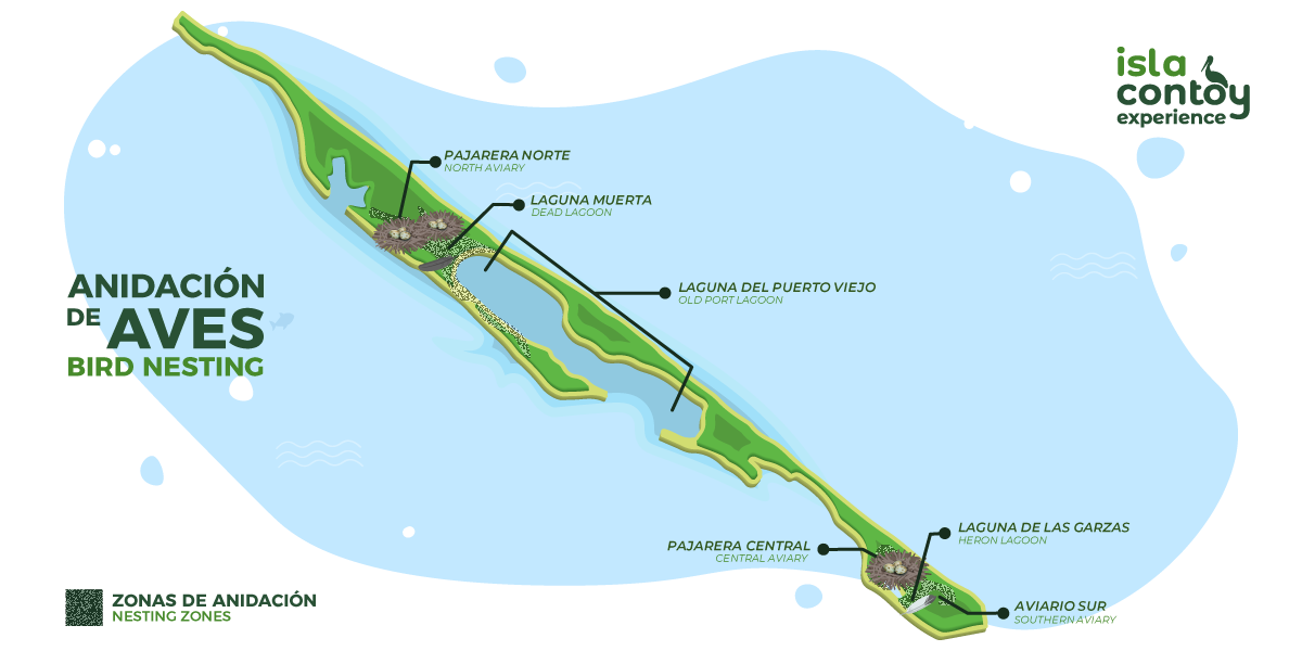 Mapa de Isla Contoy